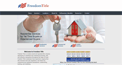 Desktop Screenshot of freedomtitletx.com